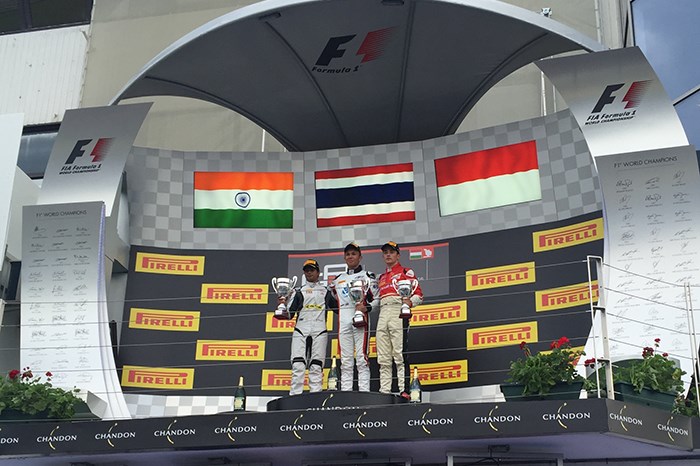 Maini on podium in GP3 Hungary